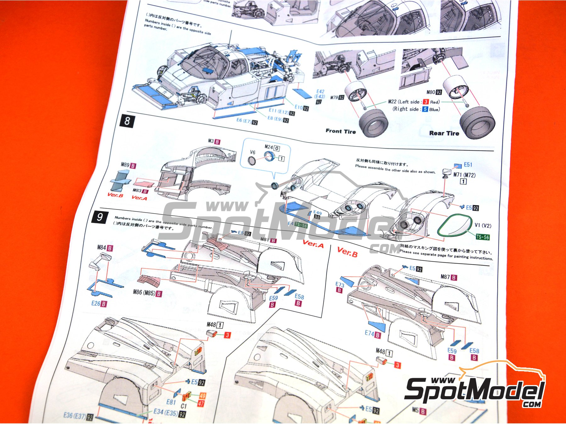 Jaguar XJR-9 LM Silk Cut Works Team - 24 Hours Le Mans 1989. Car scale  model kit in 1/43 scale manufactured by Model Factory Hiro (ref. MFH-K591,  also